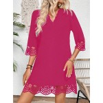 Women Elegant Hollow Out Dress