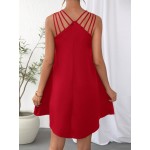 Essnce Solid Strappy Detail Dress