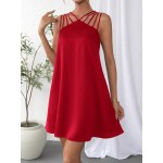 Essnce Solid Strappy Detail Dress