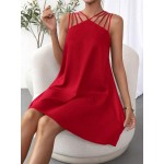 Essnce Solid Strappy Detail Dress