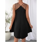 Essnce Solid Strappy Detail Tank Dress