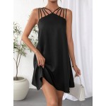 Essnce Solid Strappy Detail Tank Dress